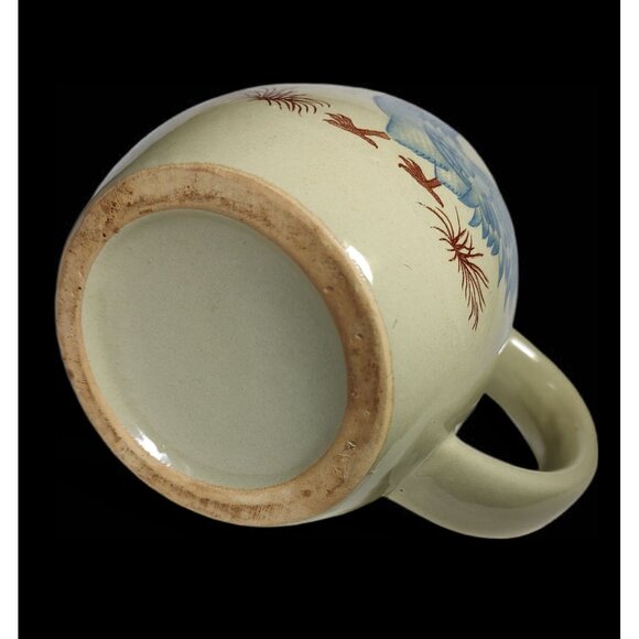 East Texas Pottery Heart & Blue Spongeware Pattern & Unbranded Rooster Pitcher - Picture 9 of 11